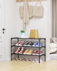 Kitsure cipőtartó szekrény - fekete - 63x30x36 cm 2
