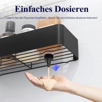Kitsure zuhanyzópolc fúrás nélkül, 3 db - fekete 6