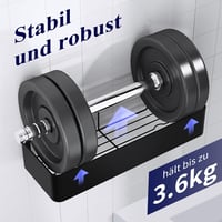 Kitsure zuhanyzópolc fúrás nélkül, 3 db - fekete 3