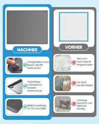 Covoraș din silicon pentru toaleta canină Kittyspout cu 4 cleme magnetice – 86x71 cm 8