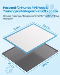 Covoraș din silicon pentru toaleta canină Kittyspout cu 4 cleme magnetice – 86x71 cm 4