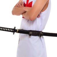 Kiuiom Katana Schwerthalter mit Gürtel, Cosplay und Samurai-Enthusiasten, robuster Gürtel für komfortables Tragen, perfektes Zubehör für Nac 4