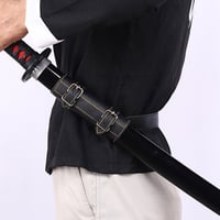 Kiuiom Katana Schwerthalter mit Gürtel, Cosplay und Samurai-Enthusiasten, robuster Gürtel für komfortables Tragen, perfektes Zubehör für Nac 7