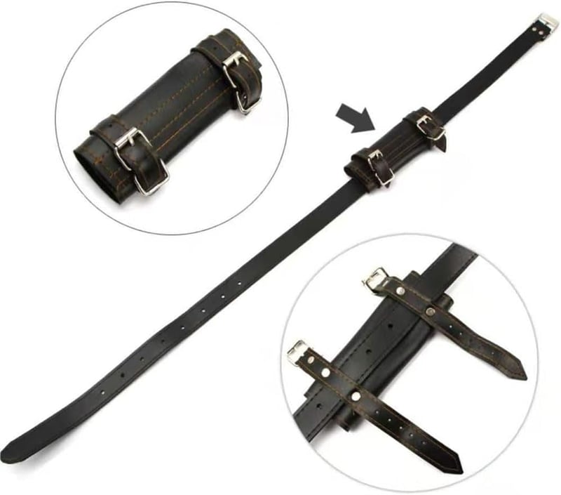 Kiuiom Katana Schwerthalter mit Gürtel, Cosplay und Samurai-Enthusiasten, robuster Gürtel für komfortables Tragen, perfektes Zubehör für Nac