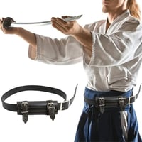 Kiuiom Katana Schwerthalter mit Gürtel, Cosplay und Samurai-Enthusiasten, robuster Gürtel für komfortables Tragen, perfektes Zubehör für Nac 6