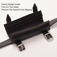 Kiuiom Katana Schwerthalter mit Gürtel, Cosplay und Samurai-Enthusiasten, robuster Gürtel für komfortables Tragen, perfektes Zubehör für Nac 3