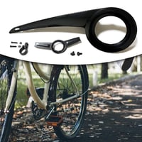 Plastový kryt na reťaz bicykla Kiuiom, pre horský bicykel, pre prevodníky 32-38T, 48x18 cm, čierny 7