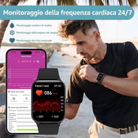 Inteligentné hodinky KIUVKAS P3 so 140+ športovými režimami, oxymetrom a monitorom spánku - čierne 4