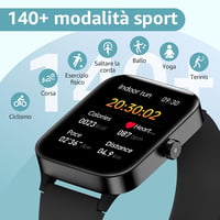 Inteligentné hodinky KIUVKAS P3 so 140+ športovými režimami, oxymetrom a monitorom spánku - čierne 5