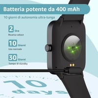 Inteligentné hodinky KIUVKAS P3 so 140+ športovými režimami, oxymetrom a monitorom spánku - čierne 3