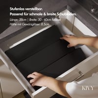KIVY Metalni stalak za začine za ladice – Podesiv organizator za začine koji pristaje u svaku kuhinjsku ladicu – Umetak za pohranu začina 2