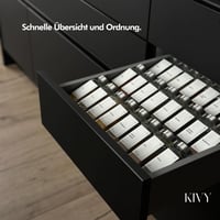 KIVY Metalni stalak za začine za ladice – Podesiv organizator za začine koji pristaje u svaku kuhinjsku ladicu – Umetak za pohranu začina 3