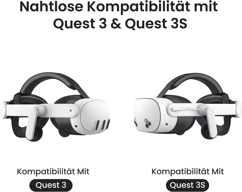 KIWI design Audio fejpánt akkumulátor Meta Quest 3/3S K4 Duo DualFast VR kiegyensúlyozott hangszett tartozék fekete-fehér