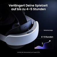 KIWI design Audio fejpánt akkumulátor Meta Quest 3/3S K4 Duo DualFast VR kiegyensúlyozott hangszett tartozék fekete-fehér 3