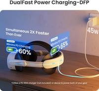 KIWI design K4 Boost komfort akkumulátoros fejheveder Meta Quest 3/3S-hez - 2,5 órás töltés 3
