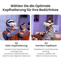 Hlavový popruh KIWI design K4 pre VR headset Meta Quest 3 a Quest 3S – Nastaviteľný, pohodlný doplnok na upevnenie na hlavu typu Elite 7