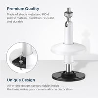 KIWI design Kamera Fali Tartó 2db Fehér, Wyze Cam Pan Kompatibilis Biztonsági Kamera Konzol 5