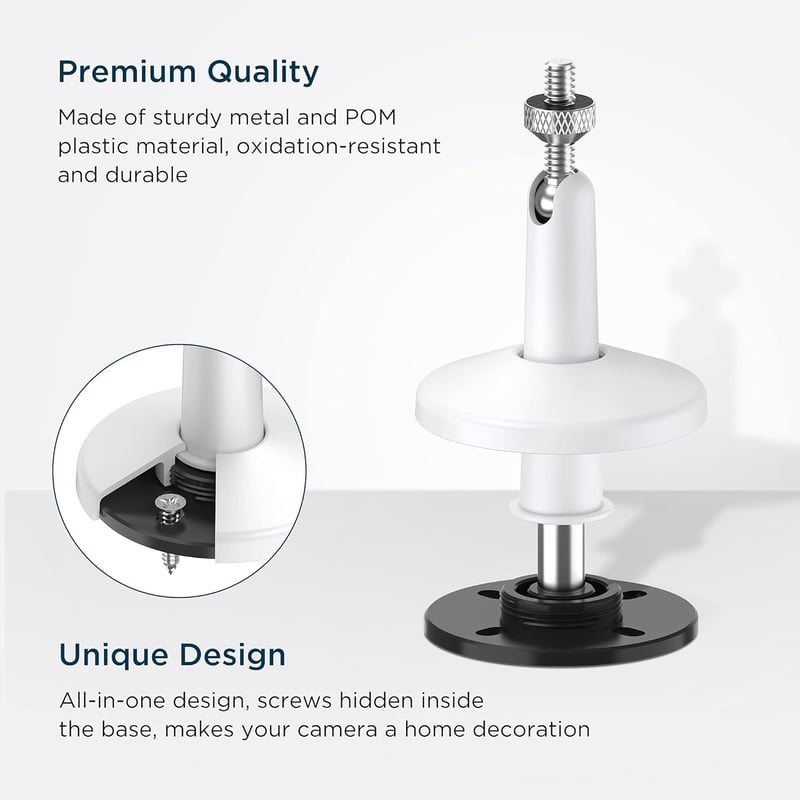 KIWI design Kamera Fali Tartó 2db Fehér, Wyze Cam Pan Kompatibilis Biztonsági Kamera Konzol