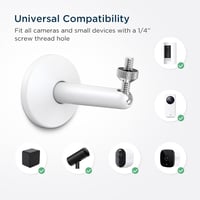 KIWI design Kamera Fali Tartó 2db Fehér, Wyze Cam Pan Kompatibilis Biztonsági Kamera Konzol 3