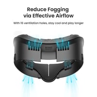 KIWI design V3 arcfelület-csere Meta Quest 3 VR headsethez - PU bőr - fekete 3