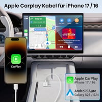 KiwiBird USB-C kábel iPhone 17 16 CarPlay töltéshez, 1m fehér nylon 3