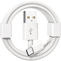 KiwiBird USB-C kábel iPhone 17 16 CarPlay töltéshez, 1m fehér nylon 1