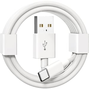 KiwiBird USB-A – USB-C töltőkábel iPhone-hoz és iPadhez, 1 m - fehér