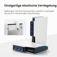 Ventilator de răcire silențios KIWIHOME pentru PS5 2020 cu reglare automată a turației, port USB 3.0 și lumină LED, alb (nu este compatibil cu PS5 Slim sau Pro) 8