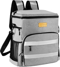 Rucsac frigorific pliabil Kiximay 30L, geantă termoizolantă mare, coș frigorific, păstrează rece 24+ ore, impermeabil, pentru picnic, camping, plajă, grătar 1