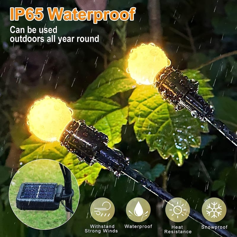 Kizozo 4 darabos szolár lámpa készlet, 10 LED-es tüzérfly, IP65 vízálló kertilámpa