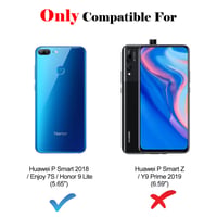 Magnetické flipové puzdro KKEIKO pre Huawei P Smart 2018 / Enjoy 7S / Honor 9 Lite, s priehradkou na karty – čierne 2