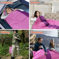 KKHBD XL Hálózsák 10°C Felnőtt Kempingzsák 3-4 Évszak Mosható 220x85cm 8