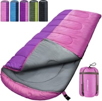 KKHBD XL Hálózsák 10°C Felnőtt Kempingzsák 3-4 Évszak Mosható 220x85cm 1