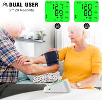KKmier Felkaros Vérnyomásmérő Automata Nagy Kijelző 22-42cm Mandzsetta Kétfelhasználós 2