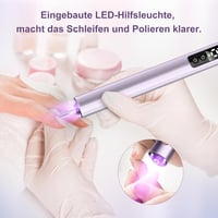 KKMOL Vezeték nélküli géles köröm csiszoló 25000 rpm elektromos körömreszelő 4