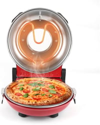 KLAIF Elektromos Pizzasütő 31cm Kerámia Kővel, 420°C, 1200W, Asztalra Helyezhető 7
