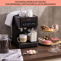 Klarstein 1.8L Espresso Kávéfőző Tejhabosítóval, 20 Bar, Rozsdamentes Acél 4