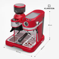 KLARSTEIN Bella Café Espresso Kávéfőző 19 Bar Beépített Kávédarálóval és Tejhabosítóval 8