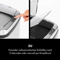 Klarstein Cleansmann 30L Szenzoros Szemetes Automatikus Nyitás Rozsdamentes Acél 6