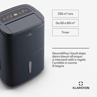 Klarstein DryFry Connect okos páramentesítő 30L hálószobához csendes légtisztító 4