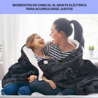 Klarstein Elektromos Fűtőpléd XL 180x130cm, 9 Hőfok, Időzítő, Ágy és Kanapé 4