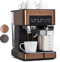 Klarstein Espresso Kávéfőző Tejhabosítóval 20 Bar Rozsdamentes Acél 1350W 1