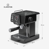 KLARSTEIN Libeica 19 bar eszpresszógép 1350W rozsdamentes acél tejhabosítóval 7