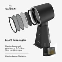 Klarstein Mini Cooler Hood 200 m³/h Hordozható Konyhai Páraelszívó Kompakt Szűrővel 5