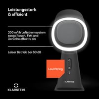 Klarstein Mini Cooler Hood 200 m³/h Hordozható Konyhai Páraelszívó Kompakt Szűrővel 3