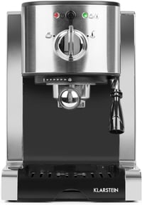 Klarstein Passionata 20 Ezüst Eszpresszó Kávéfőző Gép 1,25L Kivehető Tartállyal - Cappuccino és Latte Készítéshez, Modern Dizájn 3