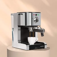 Klarstein Passionata 20 Ezüst Eszpresszó Kávéfőző Gép 1,25L Kivehető Tartállyal - Cappuccino és Latte Készítéshez, Modern Dizájn 2