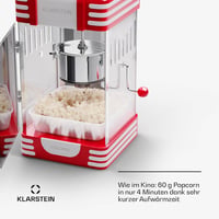 Klarstein Retro Popcorn Gép 300W Rozsdamentes Acél Tartállyal Édes és Sós Popcornhoz 2