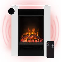 KLARSTEIN Studio 5 Elektromos Kandalló 1800W Fűtőventilátorral, Lánghatás, Heti Időzítő, Fehér 3