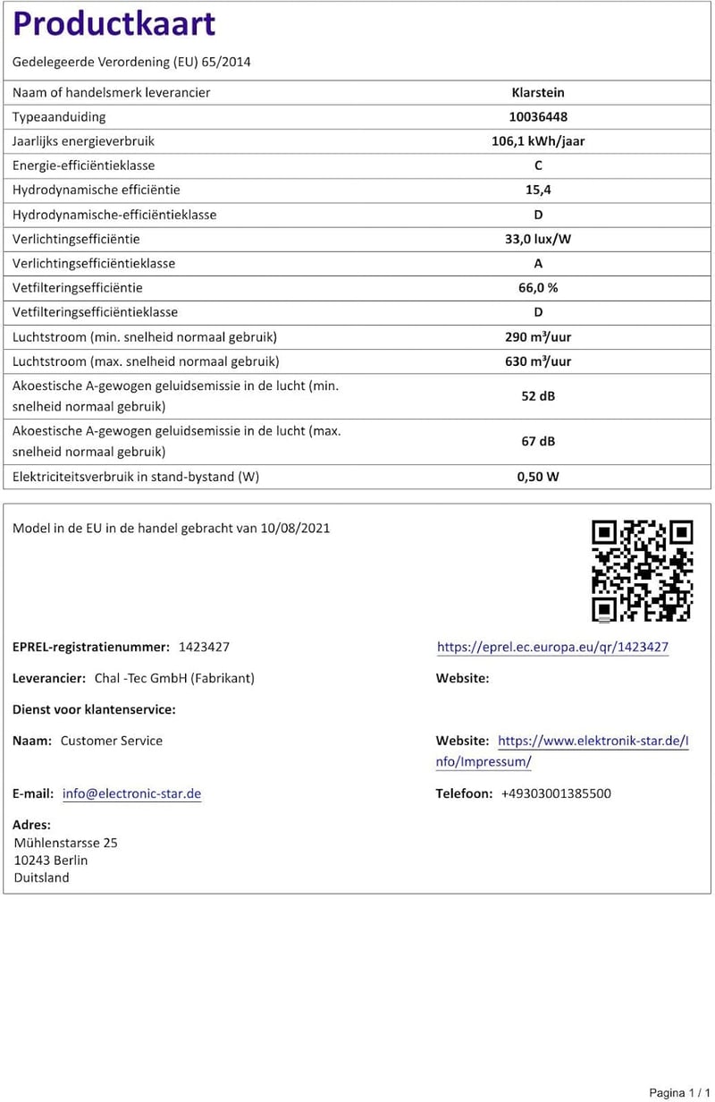 Klarstein Victoria 60 cm-es retro falra szerelhető páraelszívó, 645 m³/h, LED, alumínium szűrő